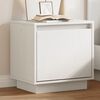 vidaXL Bedside Cabinet White 40x30x40 cm Solid Wood Pine