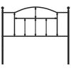 vidaXL Metal Replace Headboard Black 107 cm