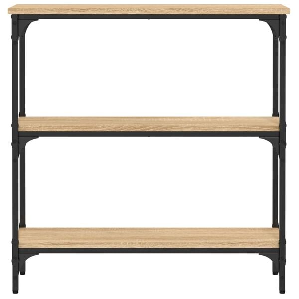 vidaXL Console Table Sonoma Oak 75x22.5x75 cm Engineered Wood