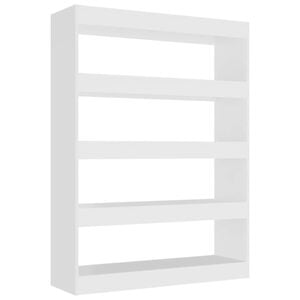 vidaXL Book Cabinet/Room Divider White 100x30x135 cm