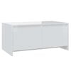 vidaXL Coffee Table High Gloss White 90x50x41,5 cm Engineered Wood