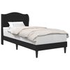 vidaXL Bed Frame with Headboard Black 90 x 190 cm Faux Leather