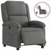 vidaXL Electric Recliner Chair Dark Grey Fabric