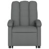 vidaXL Stand up Massage Recliner Chair Dark Grey Fabric