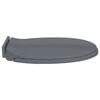 vidaXL Soft-Close Toilet Seat Grey Oval