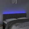 vidaXL LED Headboard Dark Grey 144 cm Velvet