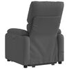 vidaXL Electric Stand up Massage Recliner Chair Dark Grey Fabric