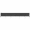 vidaXL 6-panel Wind Screen Fabric 800x120 cm Anthracite
