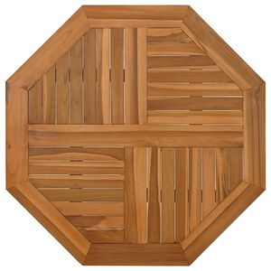 vidaXL Table Top 60x60x2.5 cm Octagonal Solid Wood Teak