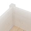 vidaXL Garden Planter White 31x31x70 cm Solid Pinewood