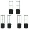 vidaXL Tomato Cages with Plant Bags 6 pcs 116 cm Steel and PP