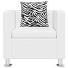 vidaXL Armchair White Faux Leather