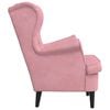 vidaXL Armchair Pink Velvet