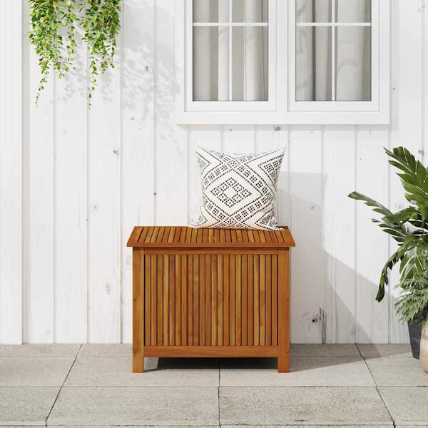 vidaXL Garden Storage Box 75x75x58 cm Solid Acacia Wood