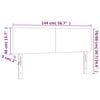 vidaXL Headboards Black 144x5x78/88 cm Velvet