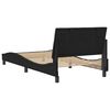 vidaXL Bed Frame without Mattress "Hanko" Black 107x203 cm King Single Velvet