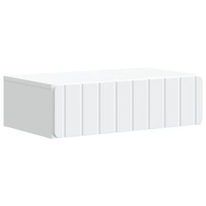 vidaXL Wall-Mounted Side Table White 59 x 34.5 x 17 cm Engineered Wood