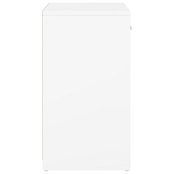 vidaXL Shoe Bench White 94.5x31x57 cm Engineered Wood