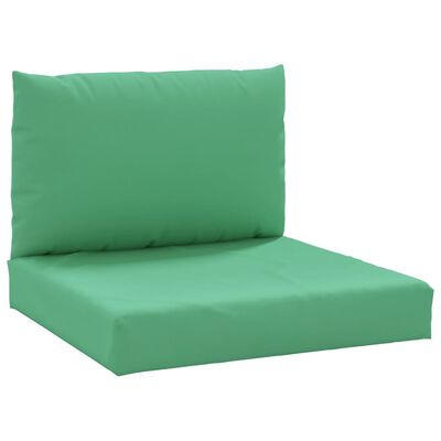 vidaXL Pallet Cushions 2 pcs Green Oxford Fabric
