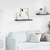 vidaXL Floating Wall Shelf High Gloss Grey 60x23.5x3.8 cm MDF