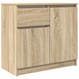 vidaXL Sideboard with Drawer Sonoma Oak 71x35x65 cm Engineered Wood