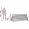 vidaXL Chicken Cage Silver 215 x 100 x 85 cm Galvanised Steel