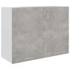 vidaXL Hanging Cabinet | Concrete grey | Engineered wood | Medium