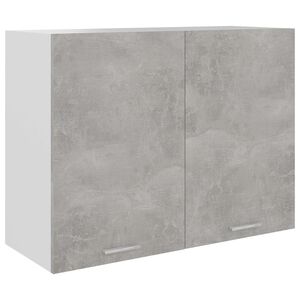 vidaXL Hanging Cabinet | Concrete grey | Engineered wood | Medium
