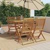 vidaXL 5 Piece Garden Dining Set Solid Wood Eucalyptus