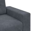 vidaXL Loveseat Sofa Dark Grey 160x77x82 cm Velvet