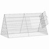 vidaXL Rabbit Cage Silver 110 x 55 x 55 cm Galvanised Steel
