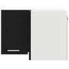 vidaXL Hanging Cabinet Black Oak and White 57 x 57 x 40 cm