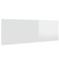 vidaXL Wall Headboard High Gloss White 240x1.5x80 cm Engineered Wood