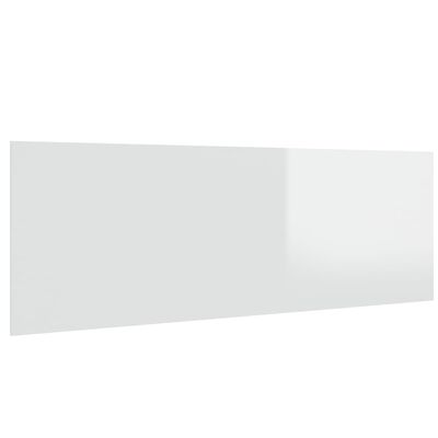 vidaXL Wall Headboard High Gloss White 240x1.5x80 cm Engineered Wood
