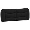 vidaXL Headboard Cushion "Hvar" Black 137 cm Double Fabric