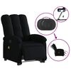 vidaXL Electric Stand up Massage Recliner Chair Black Fabric