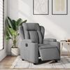 vidaXL Electric Recliner Chair Light Grey Fabric