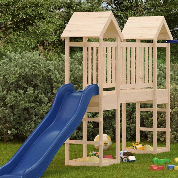 vidaXL Play Tower 53x46.5x194 cm Solid Wood Pine