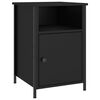 vidaXL Bedside Cabinet Black 40x42x60 cm Engineered Wood