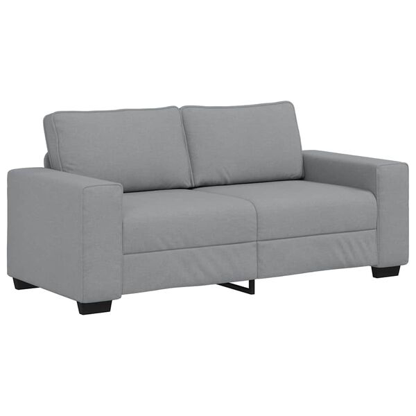 vidaXL 2-Seater Sofa Light Grey 140 cm Fabric