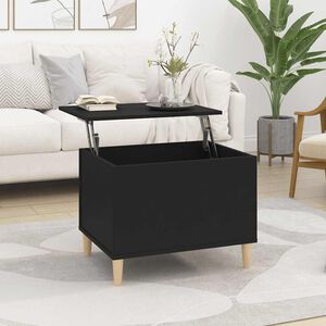 vidaXL Coffee Table Black 60x44,5x45 cm Engineered Wood