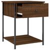 vidaXL Bedside Table Brown Oak 44x45x58 cm Engineered Wood