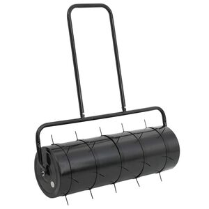 vidaXL Garden Lawn Roller Pull with Aerator Clamps &Oslash; 30 x 90 cm Steel
