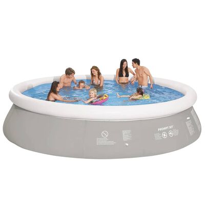 Jilong Round Inflatable Swimming Pool Grey 450 x 122 cm