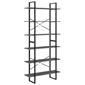 vidaXL High Cabinet Grey 100x30x210 cm Solid Wood Pine