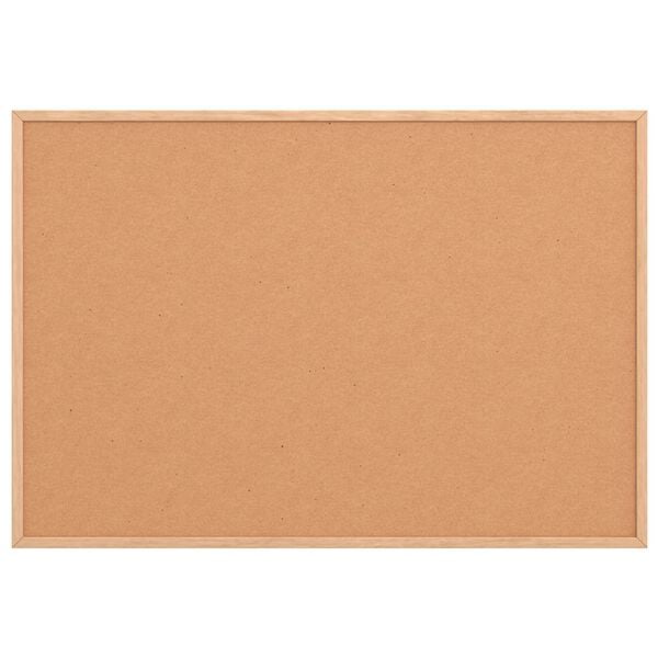 vidaXL Cork Board with Solid Pine Wood Frame 80x55 cm