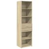 vidaXL Highboard Sonoma Oak 50x42,5x185 cm Engineered Wood