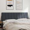 vidaXL Headboard Cushion "Hanko" Dark Grey 180 cm Velvet