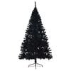 vidaXL Artificial Pre-lit Christmas Tree Black 240 cm PVC