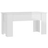 vidaXL Coffee Table High Gloss White 101x49x52 cm Engineered Wood